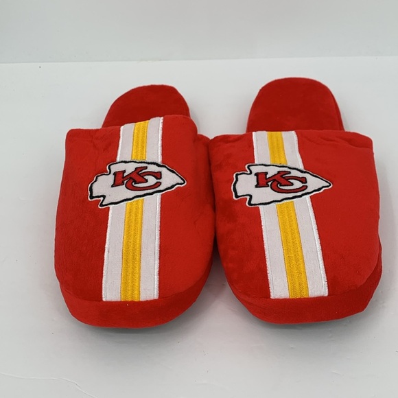 FOCO Kansas City Chiefs plush slide slipper mule KC NFL Football men new XL - Picture 2 of 6